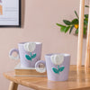 Tulip Coffee Mug Lilac Set of 2 330ml- Mug for coffee, tea mug, cappuccino mug | Cups and Mugs for Coffee Table & Home Decor