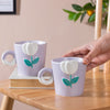 Tulip Coffee Mug Lilac Set of 2 330ml- Mug for coffee, tea mug, cappuccino mug | Cups and Mugs for Coffee Table & Home Decor