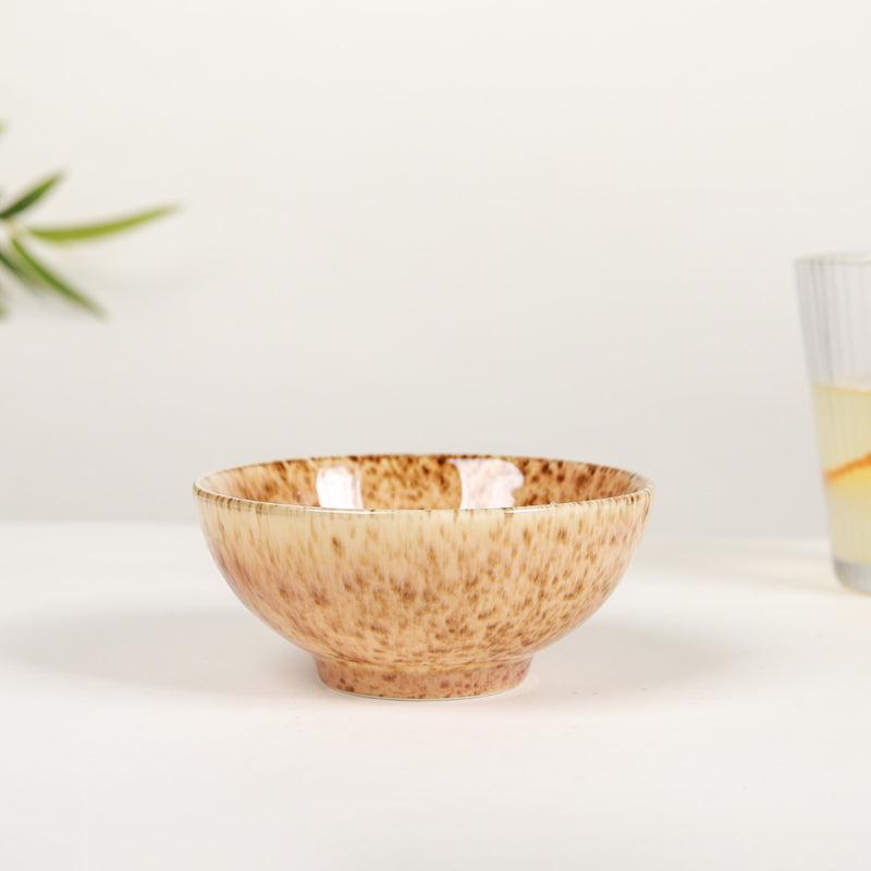 Speckled Bowl - Set of 2 200 ml - Bowl,ceramic bowl, snack bowls, curry bowl, popcorn bowls | Bowls for dining table & home decor