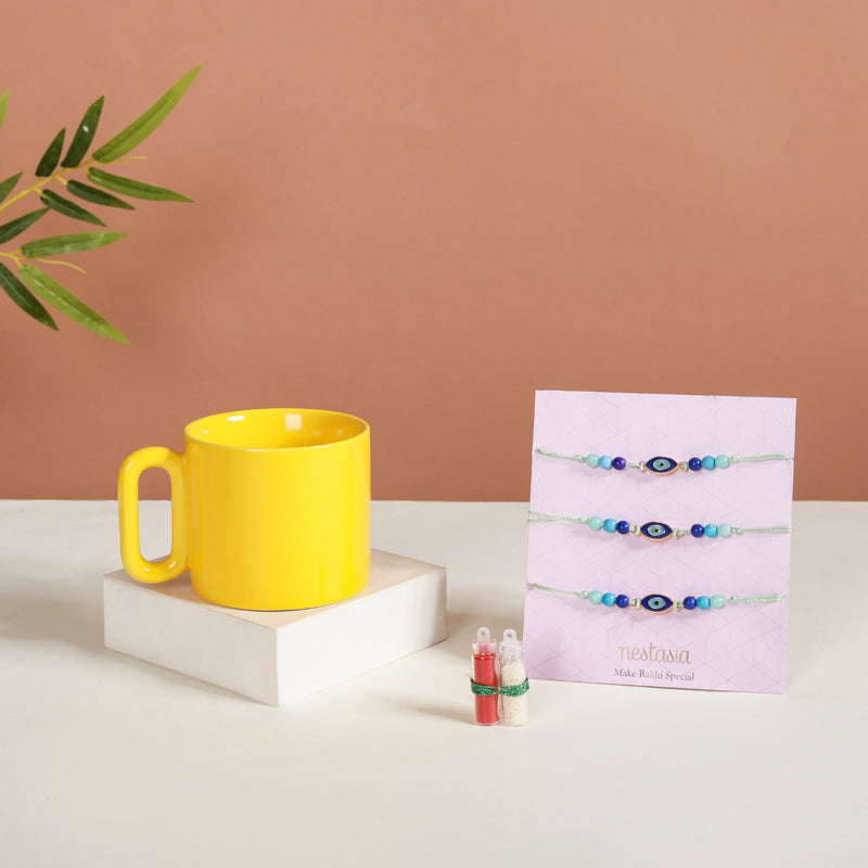 Coffee Aficionado Rakhi Hamper Set Of 3