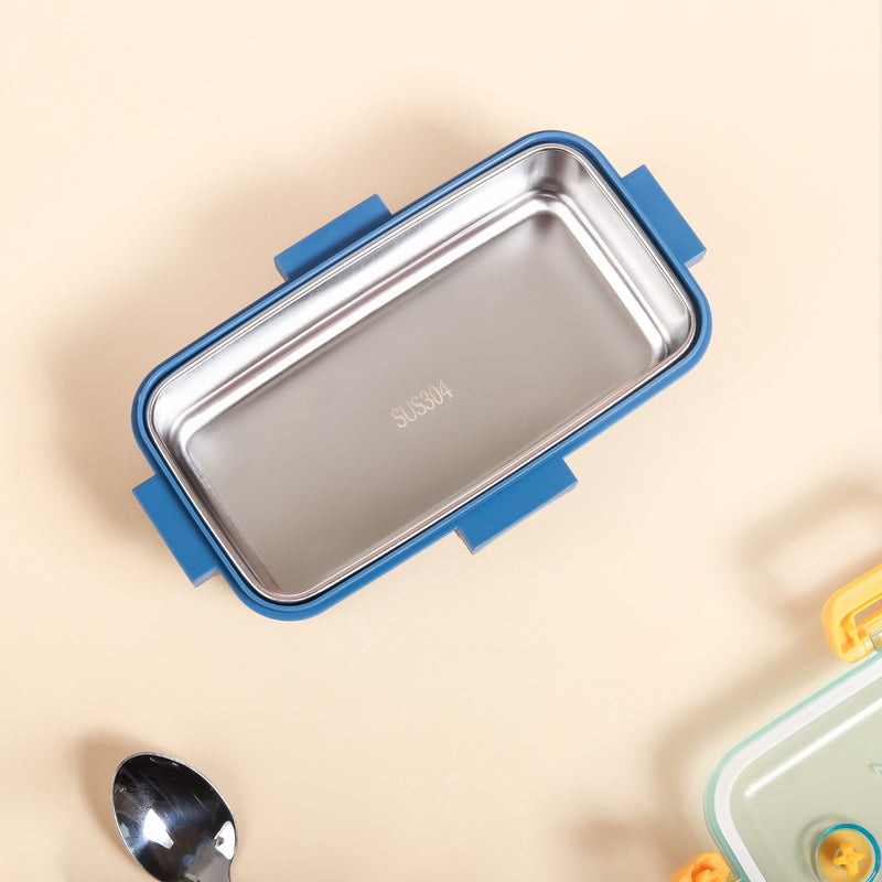 Leak-Proof Stainless Steel Tiffin Box Small Blue 530ml