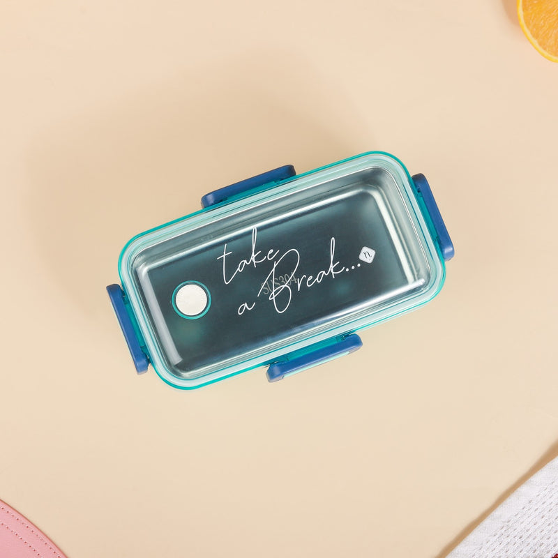 Leak-Proof Stainless Steel Lunch Box Small Mint 530ml