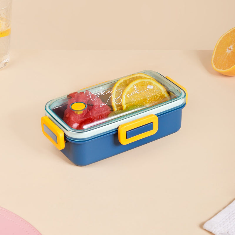 Leak-Proof Stainless Steel Tiffin Box Small Blue 530ml