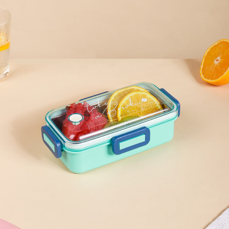 Leak-Proof Stainless Steel Lunch Box Small Mint 530ml