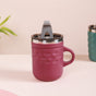 Travel Mug With Lid Magenta 400ml - Travel mug, travel mug with lid, stainless steel mug, coffee mug, travel coffee mug, travel coffee mug with lid