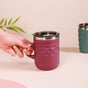 Travel Mug With Lid Magenta 400ml - Travel mug, travel mug with lid, stainless steel mug, coffee mug, travel coffee mug, travel coffee mug with lid