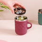 Travel Mug With Lid Magenta 400ml - Travel mug, travel mug with lid, stainless steel mug, coffee mug, travel coffee mug, travel coffee mug with lid