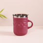 Travel Mug With Lid Magenta 400ml - Travel mug, travel mug with lid, stainless steel mug, coffee mug, travel coffee mug, travel coffee mug with lid