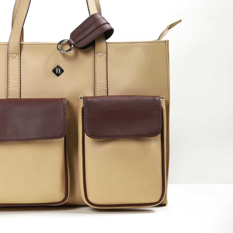 Trendy Tote Bag For Women Beige