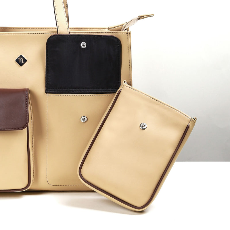 Trendy Tote Bag For Women Beige