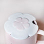 Cup With Flower Plate Pink 360 ml- Tea cup, coffee cup, cup for tea | Cups and Mugs for Office Table & Home Decoration