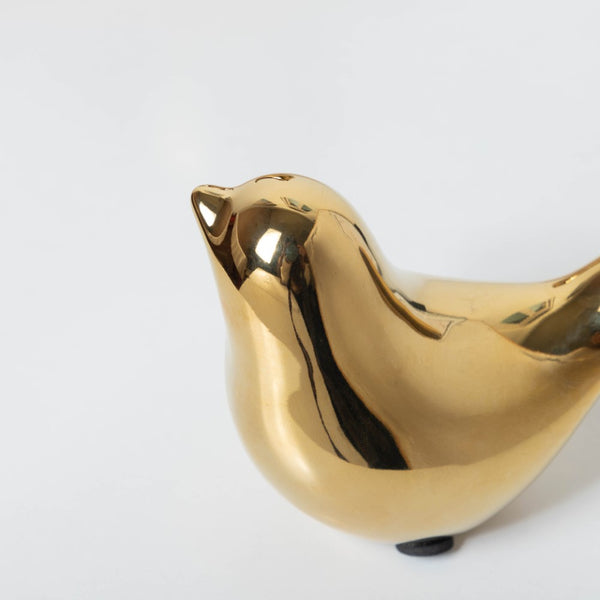 Gold Bird Statue - Showpiece | Home decor item | Room decoration item
