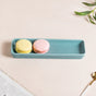 Sleek Blue Long Plate 9 Inch - Ceramic platter, serving platter, fruit platter | Plates for dining table & home decor