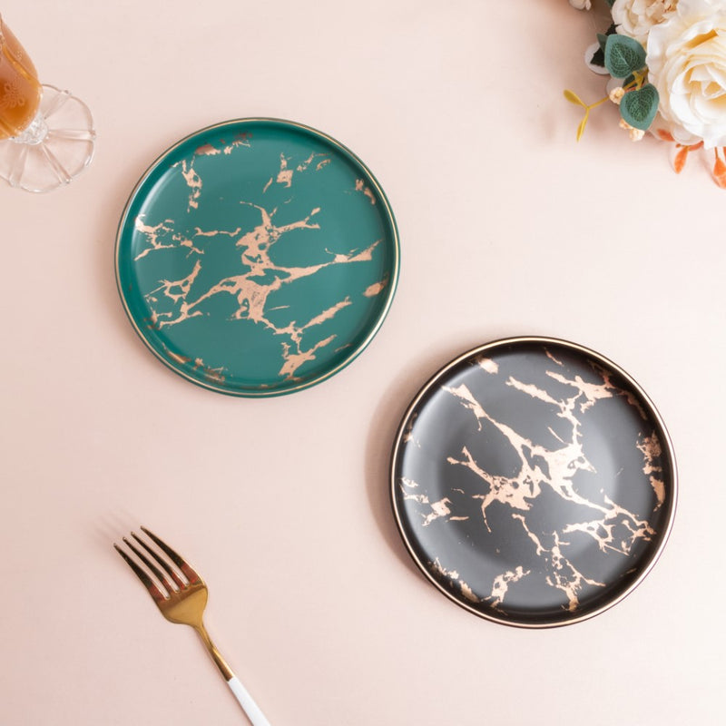 Marble Dessert Plate - Serving plate, small plate, snacks plates | Plates for dining table & home decor