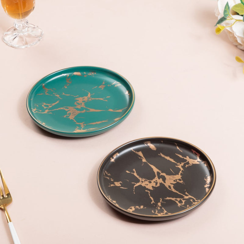 Marble Dessert Plate - Serving plate, small plate, snacks plates | Plates for dining table & home decor