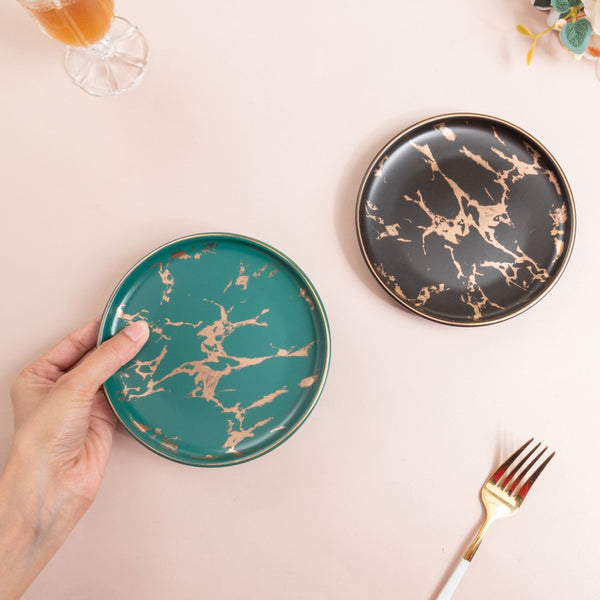Marble Dessert Plate - Serving plate, small plate, snacks plates | Plates for dining table & home decor