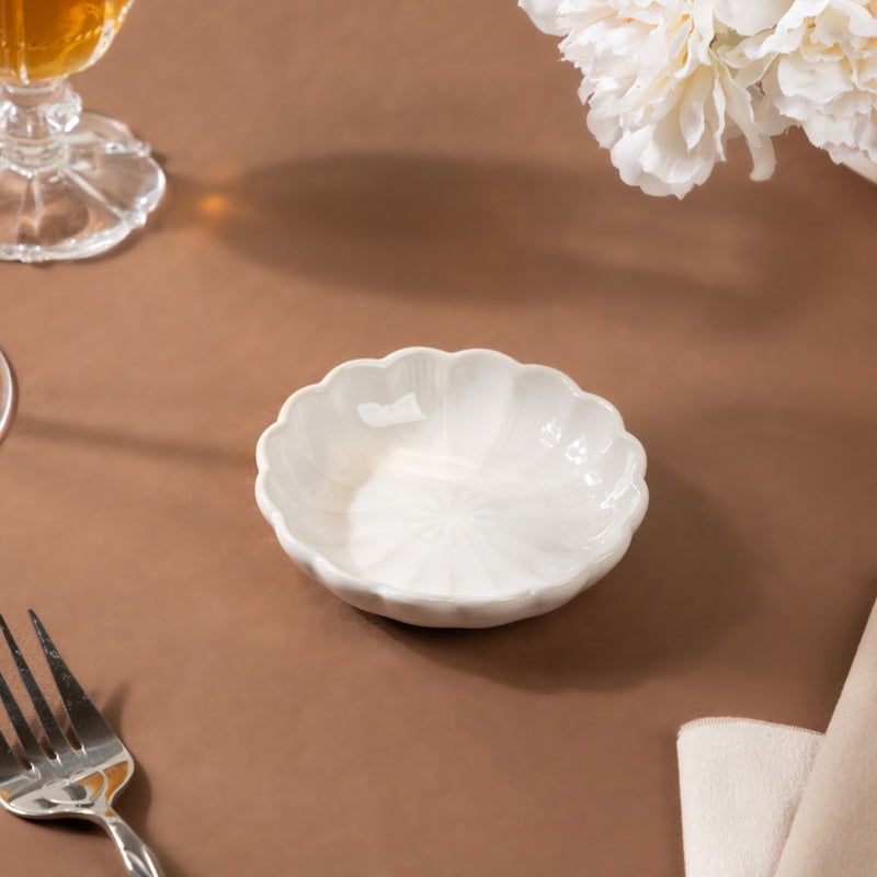 Ocean White Dessert Plate - Serving plate, small plate, snacks plates | Plates for dining table & home decor