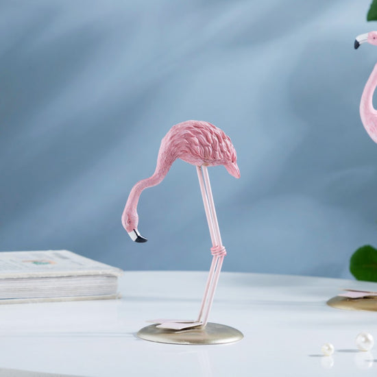 Pink Flamingo Bending Online - Premium Decor Object | Nestasia