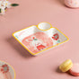 Rabbit Section Plate - Serving plate, snack plate, momo plate, plate with compartment | Plates for dining table & home decor