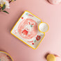Rabbit Section Plate - Serving plate, snack plate, momo plate, plate with compartment | Plates for dining table & home decor