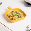 Yellow Ceramic Grill Plate - Ceramic platter, serving platter, fruit platter | Plates for dining table & home decor