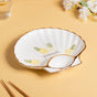 Seashell Snack Plate - Serving plate, snack plate, momo plate, plate with compartment | Plates for dining table & home decor