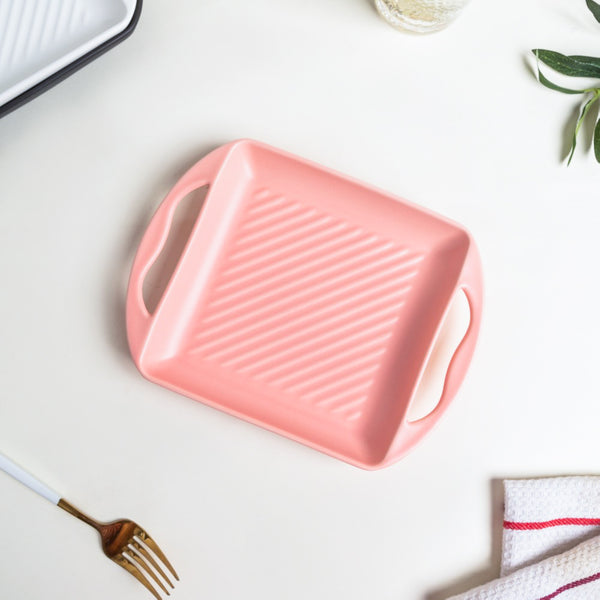 Pink Square Baking Tray Small - Baking Tray