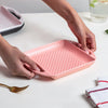 Pink Square Baking Tray Small - Baking Tray