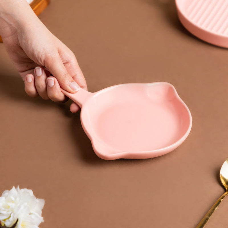 Pink Microwavable Baking Tray 6 inch