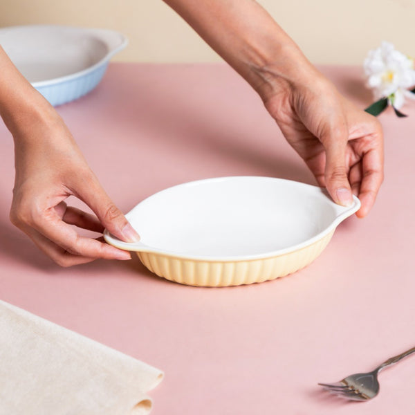 Daffodil Oval Baking Plate 6 Inch - Baking Dish