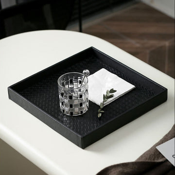 Minimalist Square Organizer Tray Black