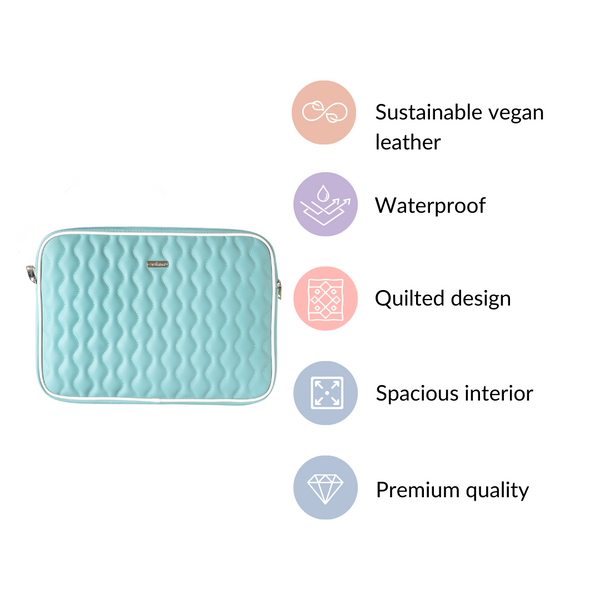 Designer Waterproof Laptop Sleeve Seagreen