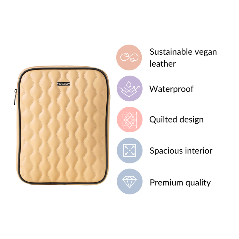 Handcrafted iPad Case Beige