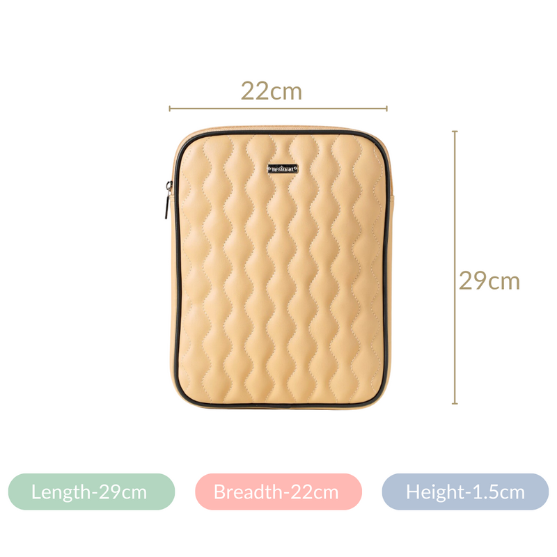 Handcrafted iPad Case Beige