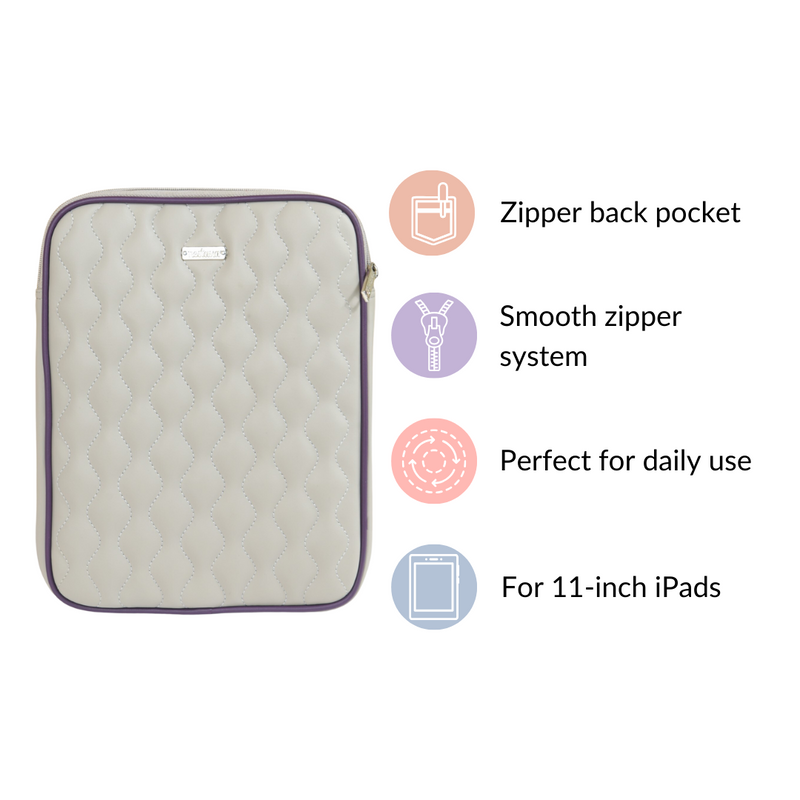 Premium Vegan Leather iPad Cover Grey