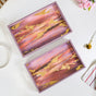 Impressionism Sky Art Tray Set Of 2 Mauve