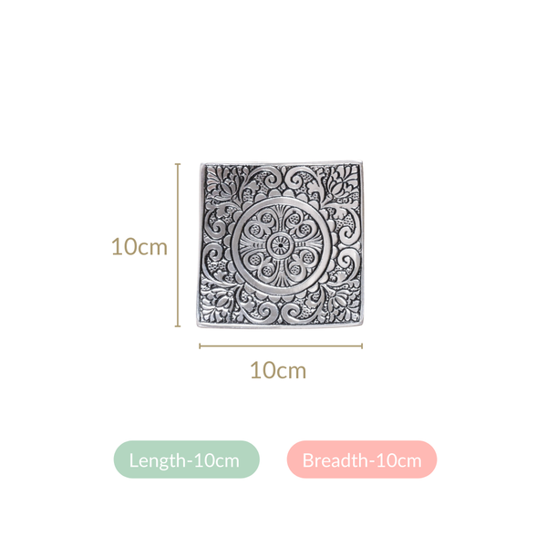 Square Incense Holder With Vanilla Incense Sticks