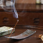 Rectangular Floral Incense Holder With Jasmine Incense Sticks