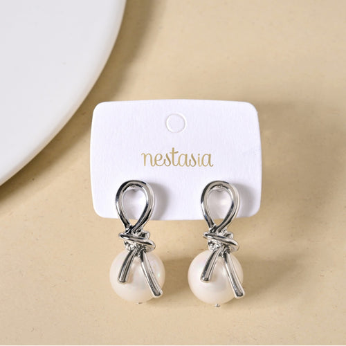 Infinite Promises Silver Drop Earrings