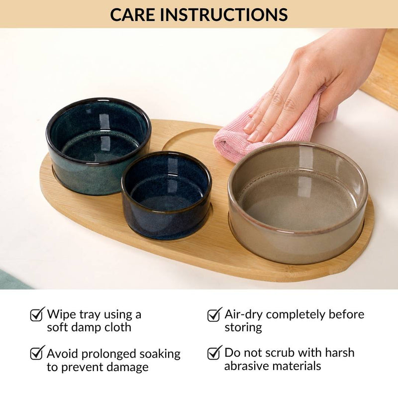 Stoneware Platter Set Of 5