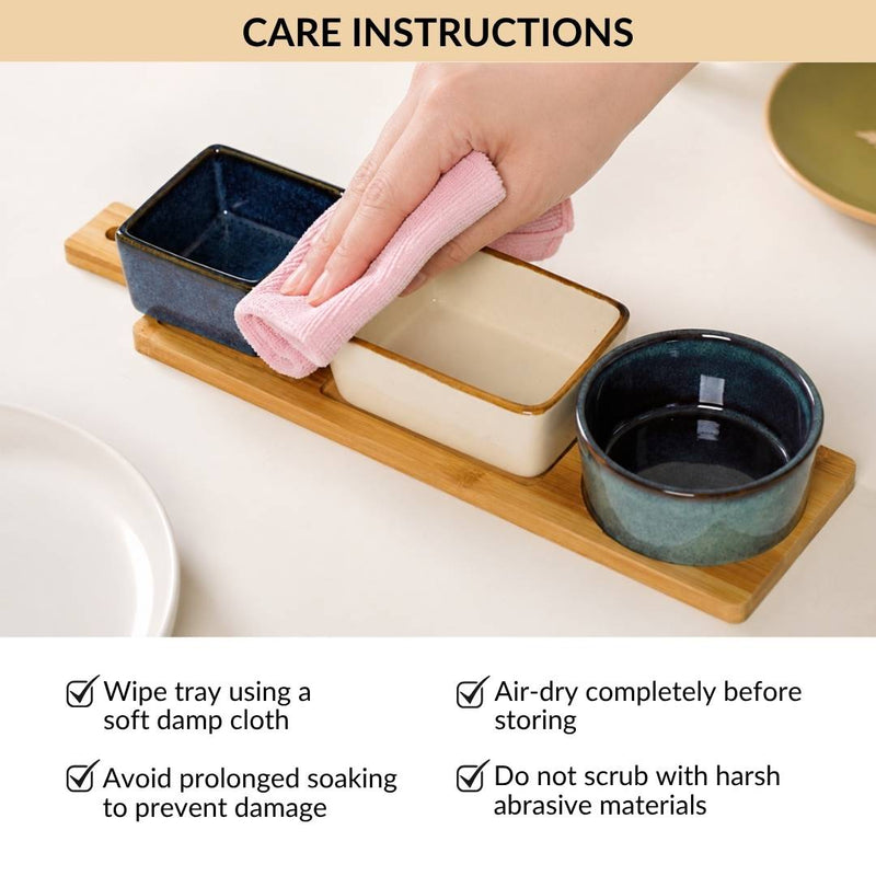 Stoneware Ceramic Serving Set Of 4