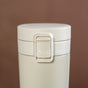 Insulated Creamy White Gym Water Bottle With Strainer 