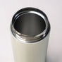 Insulated Creamy White Gym Water Bottle With Strainer 