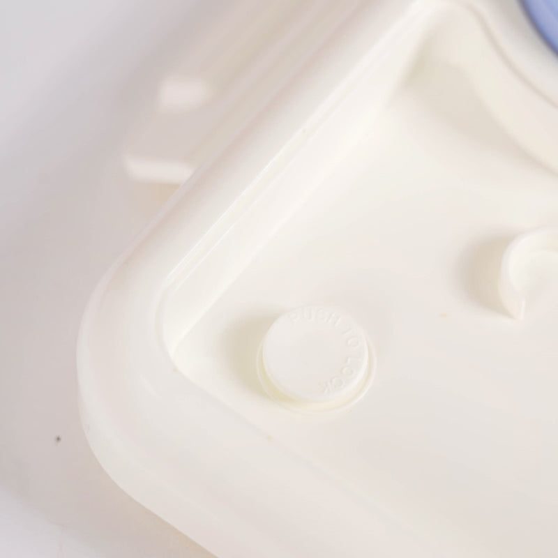 Pink 4 Grid Stainless Steel Lunch Box For Office 950ml