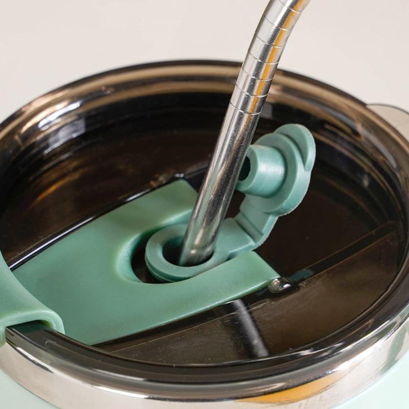 Couples Coffee Mug With Lid Set of 2 Mint Green 400ml - Travel mug, travel coffee mug, coffee mug, coffee mug with lid, mint green coffee mugs