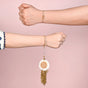 Ivory Daisy Rakhi And Lumba Gift Set
