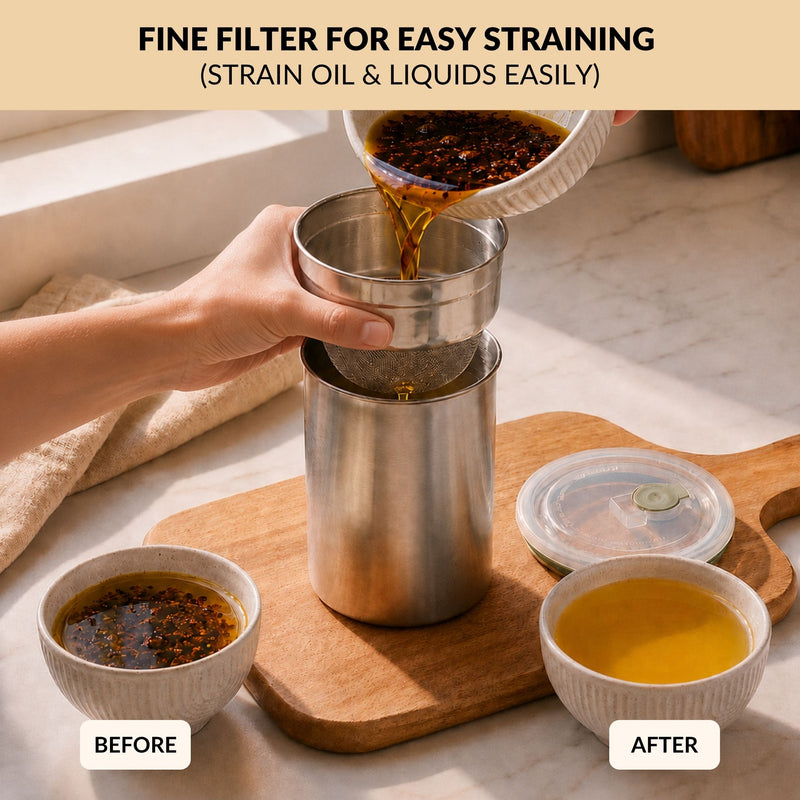 Stainless Steel Curd Strainer 1000ml