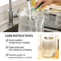 Ribbed Glass Drink Dispenser 3700ml