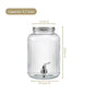 Ribbed Glass Drink Dispenser 3700ml