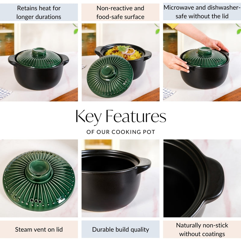 Japanese Ceramics Soup Pot With Lid 3400ml